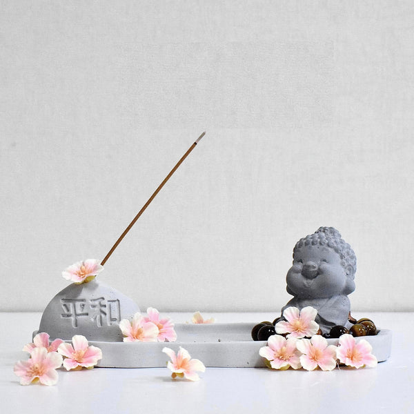 Concrete incense holder | Original Gray | Meditation Zen Mindfulness | Incense burner | Modern minimalist home decor | Gift