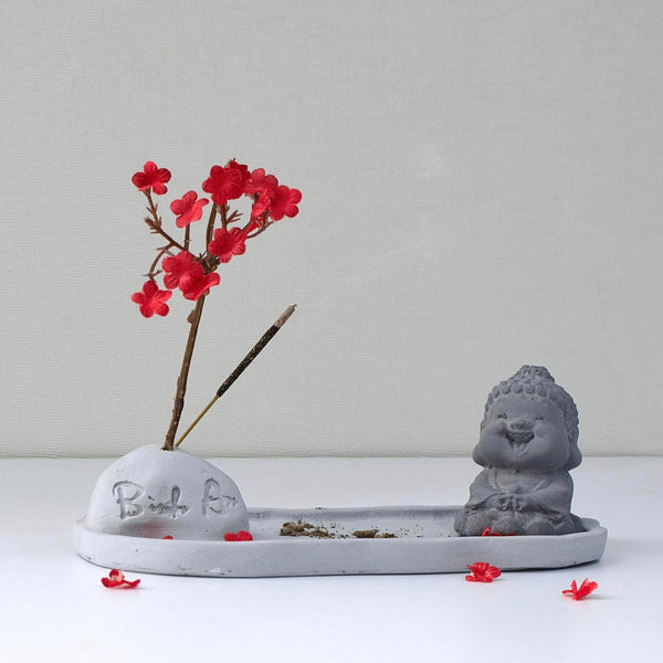 Concrete incense holder | Original Gray | Meditation Zen Mindfulness | Incense burner | Modern minimalist home decor | Gift