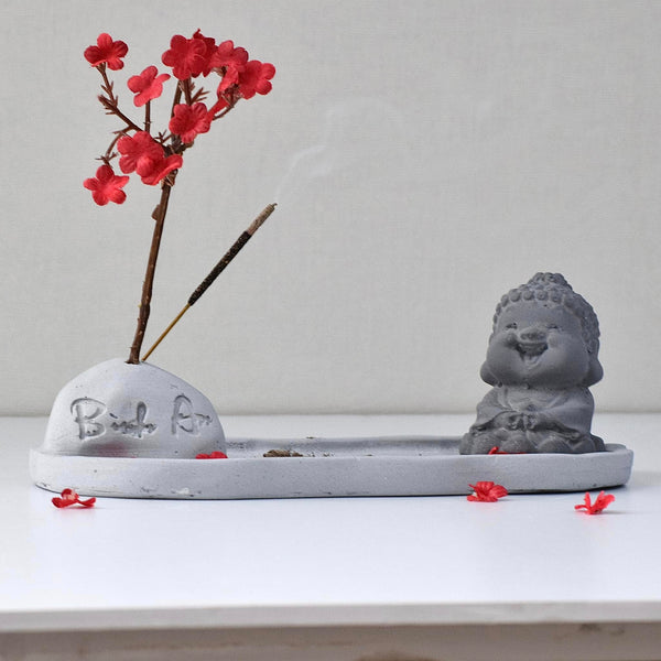 Concrete incense holder | Original Gray | Meditation Zen Mindfulness | Incense burner | Modern minimalist home decor | Gift