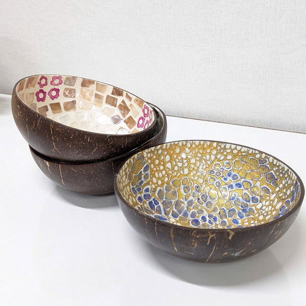 Lacquered Coconut Bowl